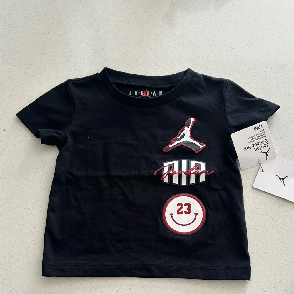 Jordan Black and Red 12 Month Short Set NWT